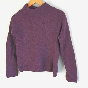 Bartolini. Wool | Cashmere Plum Knit Sweater.  Size Medium.
